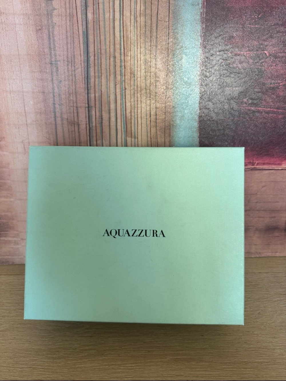 Aquazzura Light Green Signature Box